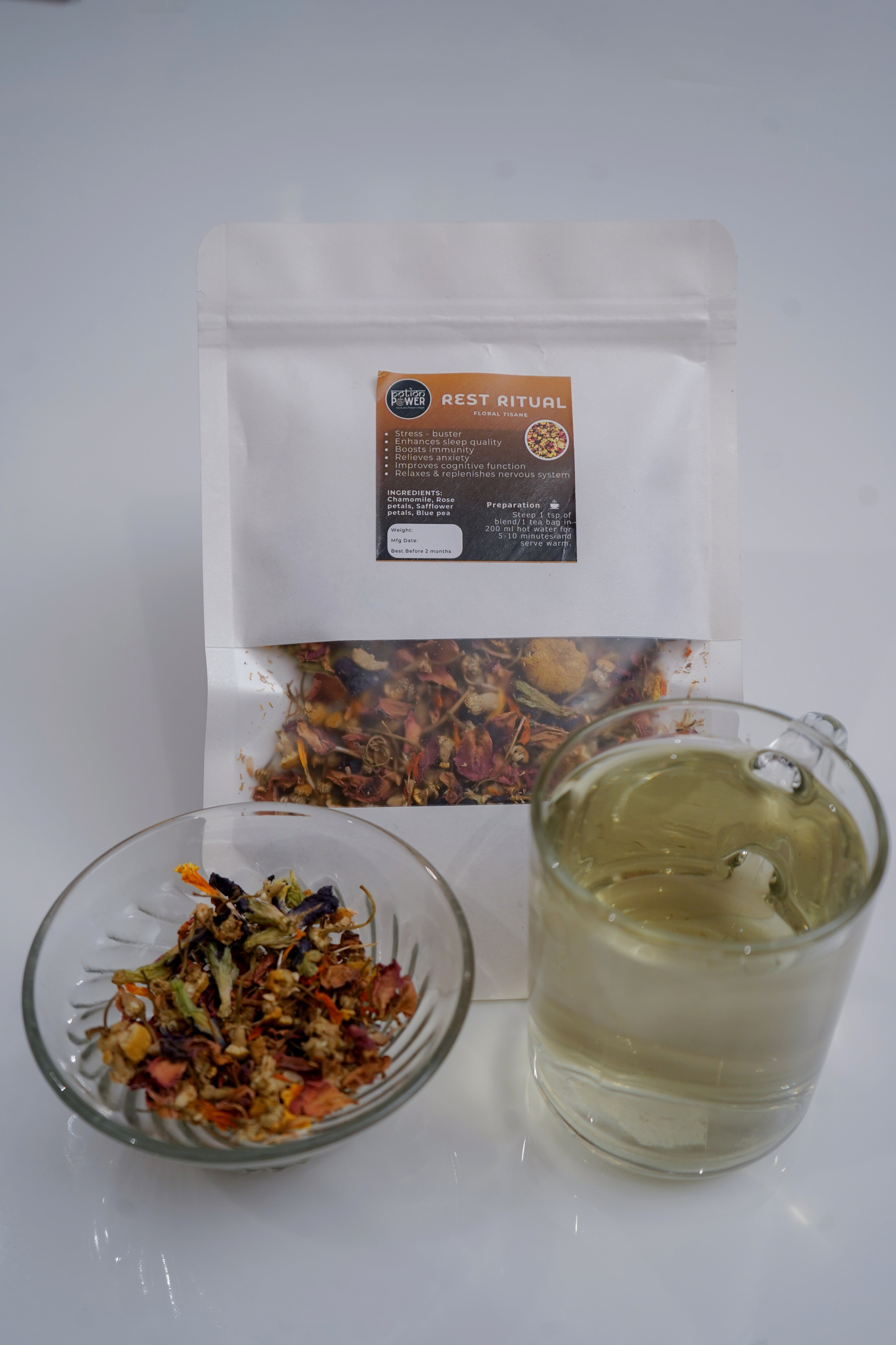 Rest Ritual — Caffeine Free Herbal Tea for Deep Sleep & Relaxation