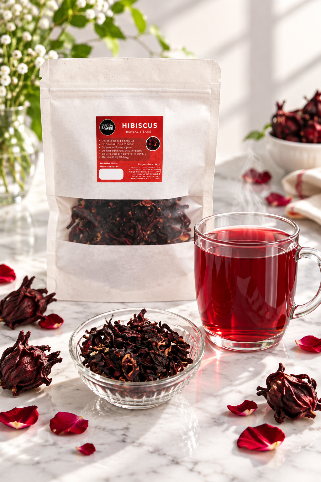 Hibiscus — Standing with Cup