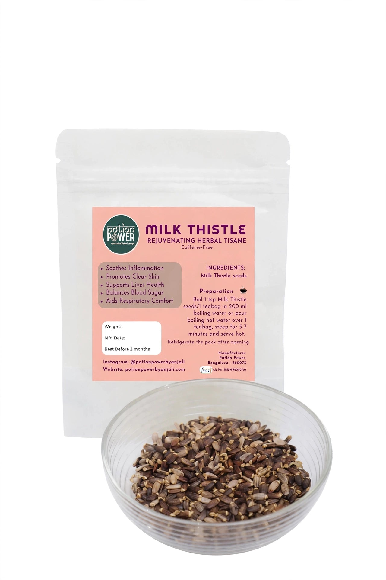 Milk Thistle — Caffeine Free Herbal Infusion for Wellness
