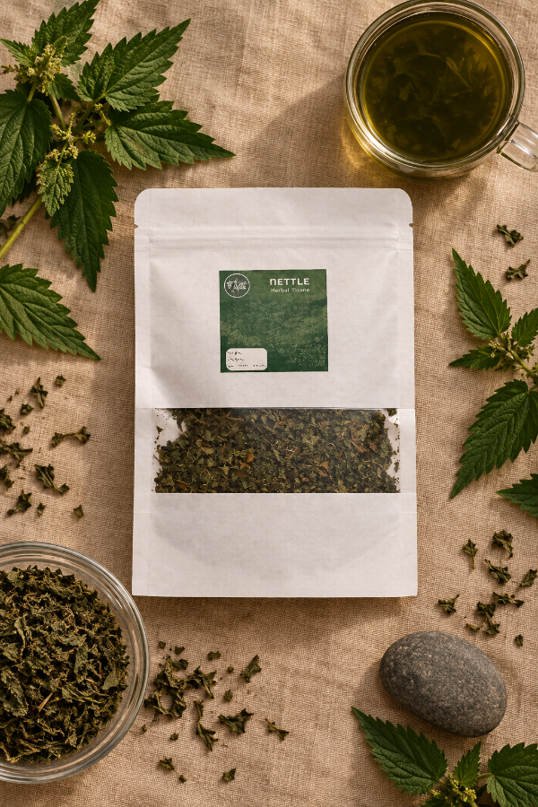 Nettle — Flat Lay with Cup