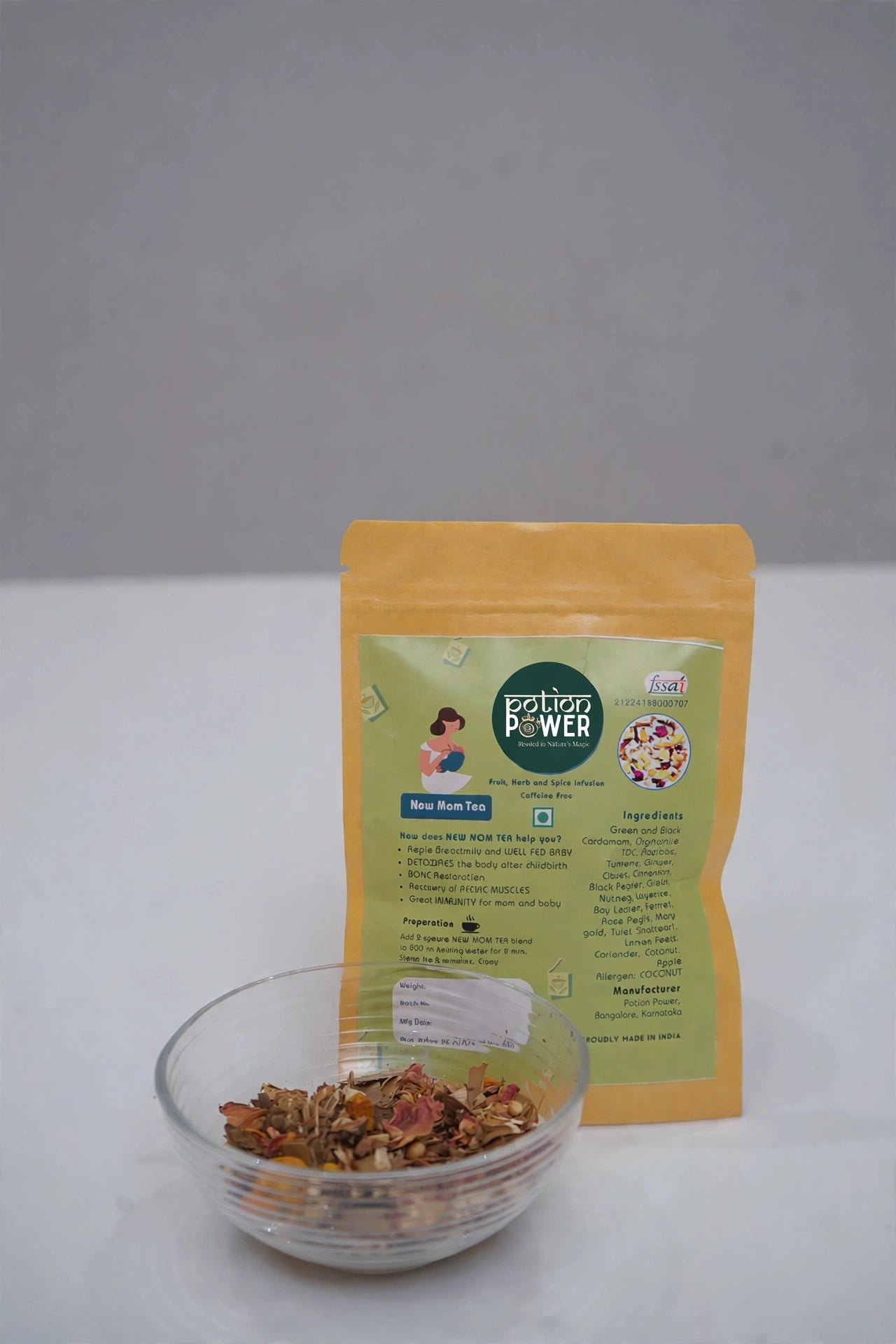 New Mom Lactation Tisane — Caffeine Free Herbal Tea for Postpartum Support