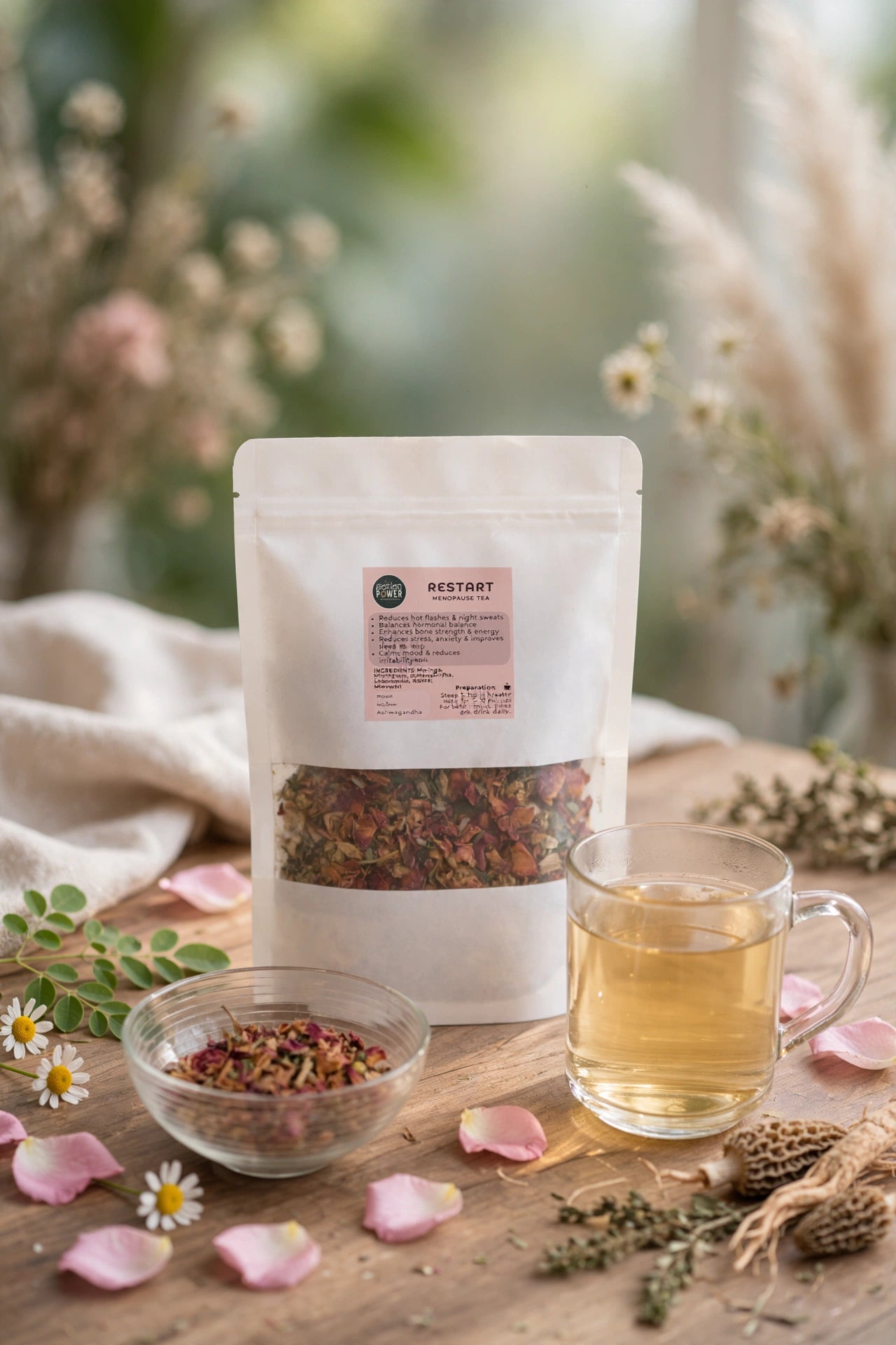 Restart - Caffeine Free Herbal Tea for Mature Women's Daily Comfort